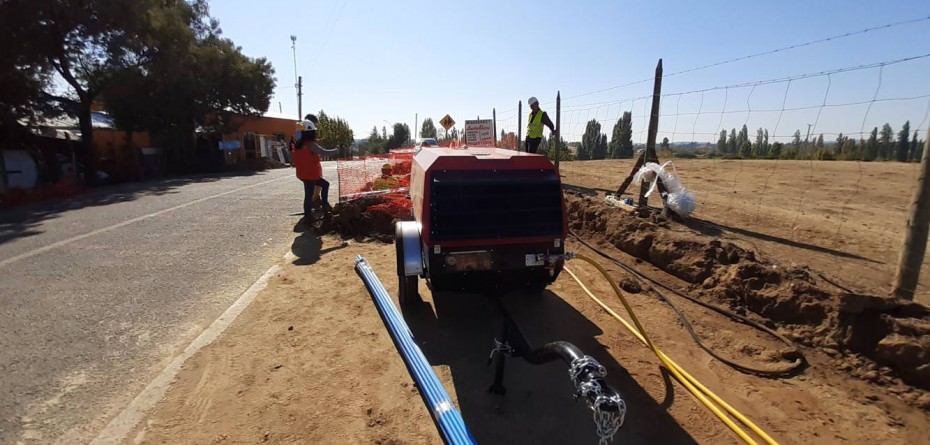 Arranques domiciliario de agua potable, Tecnología sin Zanja, Gruncomat 75