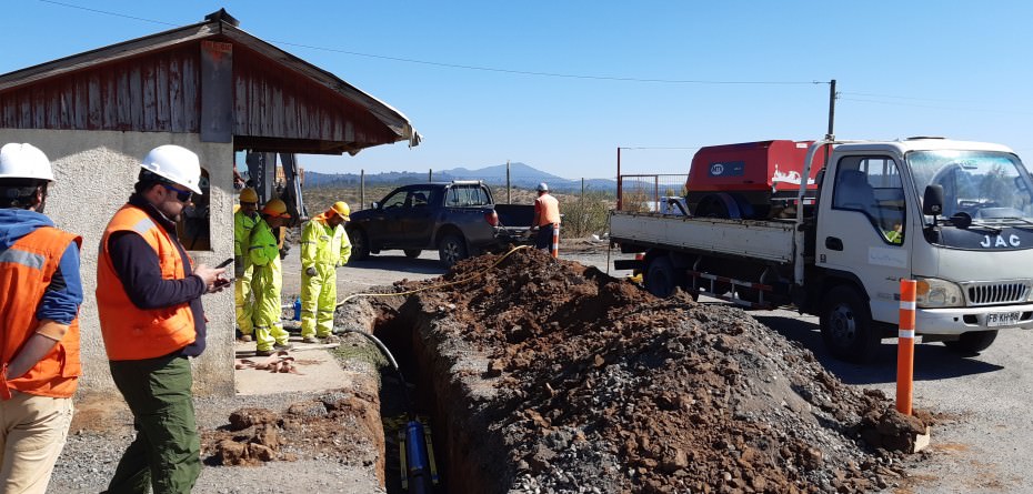 Cruce de calle, para APR en Huacamala