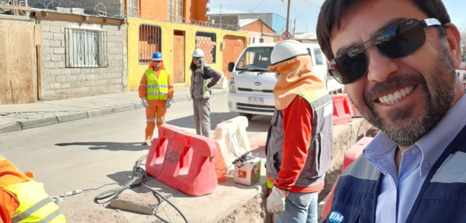 Renovación e instalación de redes de agua potable con Tecnología NO Destructiva, Calama